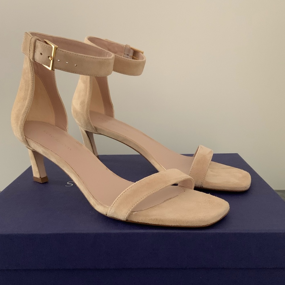 Stuart Weitzman 45 Square Nudist Luxe